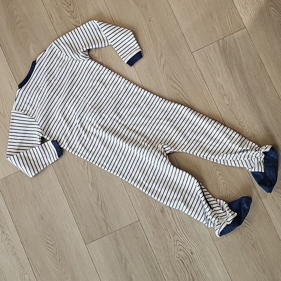 NWT Tuffy Striped Pocket Of Tools Footed Sleeper, 24 Months - Picture 7 of 7